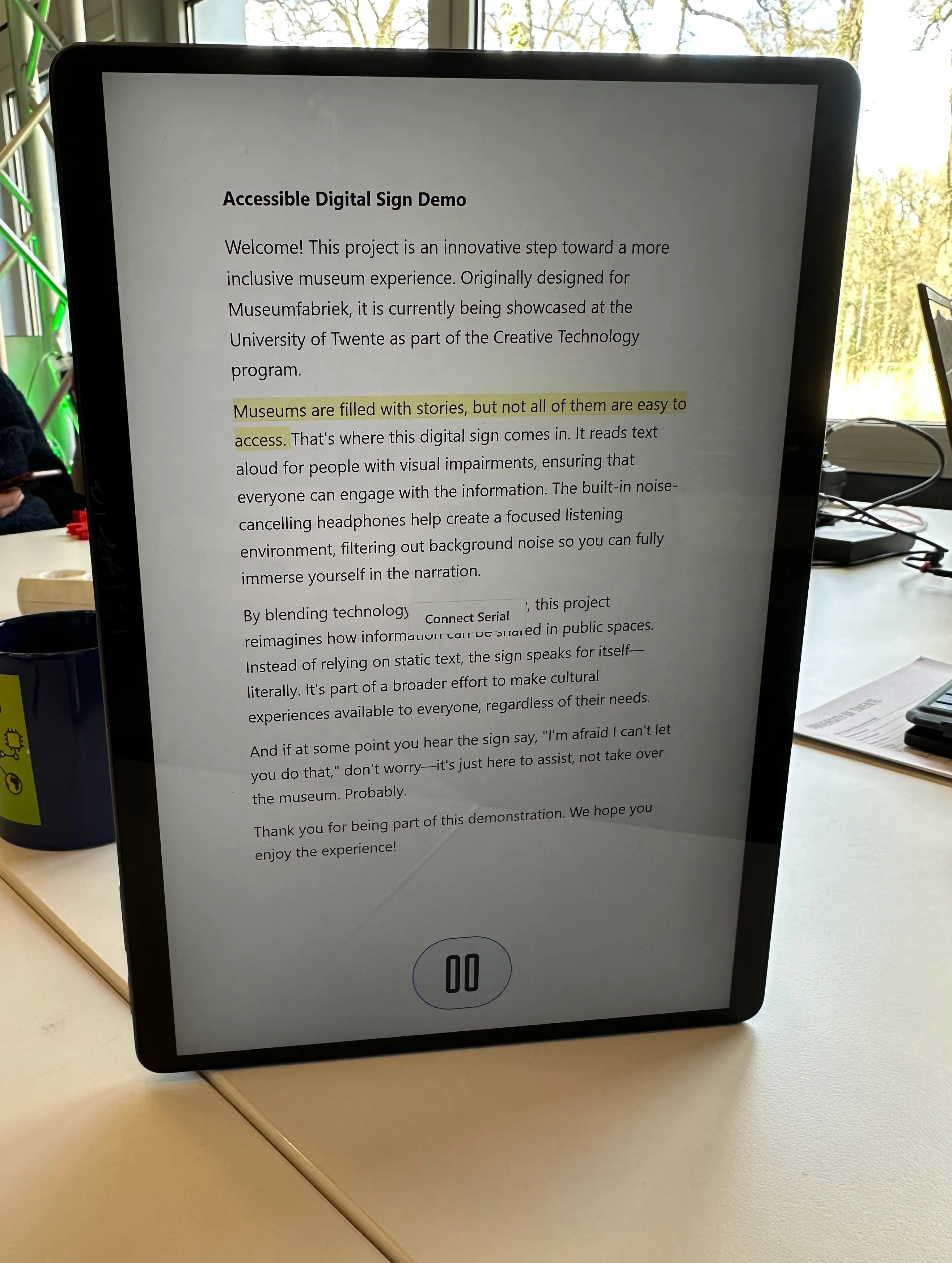 Sign in prototype stage